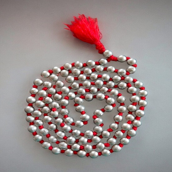 Parad Mala Original 108 Beads Energized Mercury Rosary Parad Mala Original 108 Beads Energized Mercury Rosary